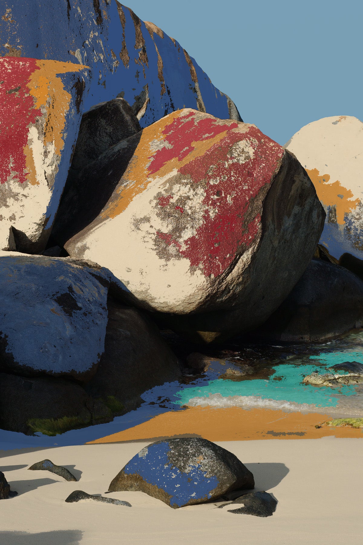 Virgin Gorda Rocks # 57 20" x 30"